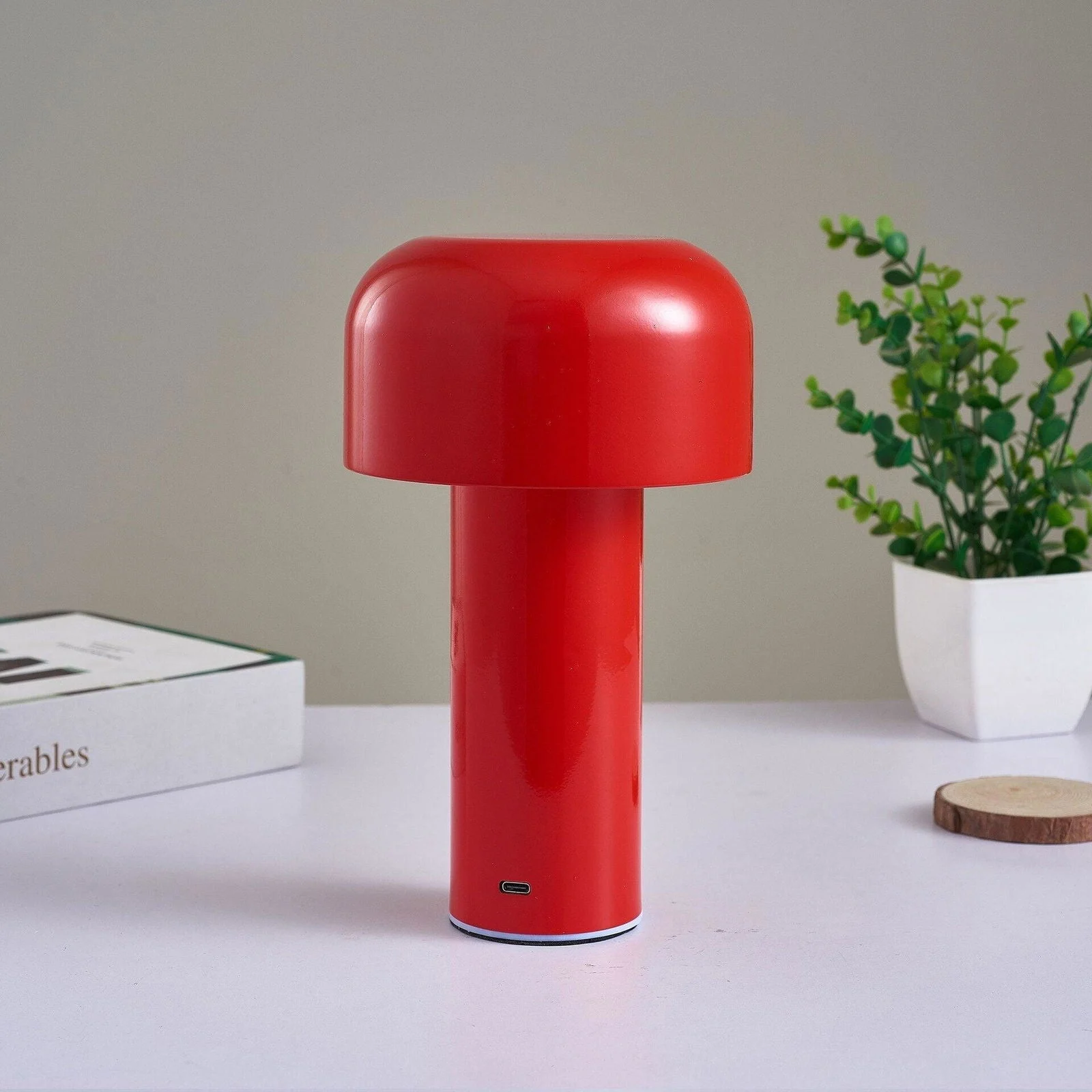 Italian Style Mushroom Cordless Table Lamp -