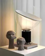 Italian Style Transparent Bowl Chrome Lamp