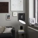 Italian Style Transparent Bowl Chrome Lamp