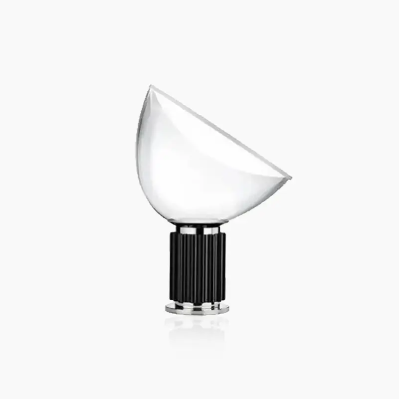 Italian Style Transparent Bowl Chrome Lamp
