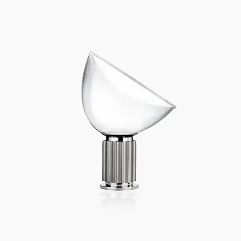 Italian Style Transparent Bowl Chrome Lamp