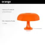 Italy Designer Style LED Mushroom Shaped Table Lamp tag1