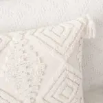Ivory Tuft Pillow Cover tag1