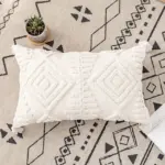 Ivory Tuft Pillow Cover tag1