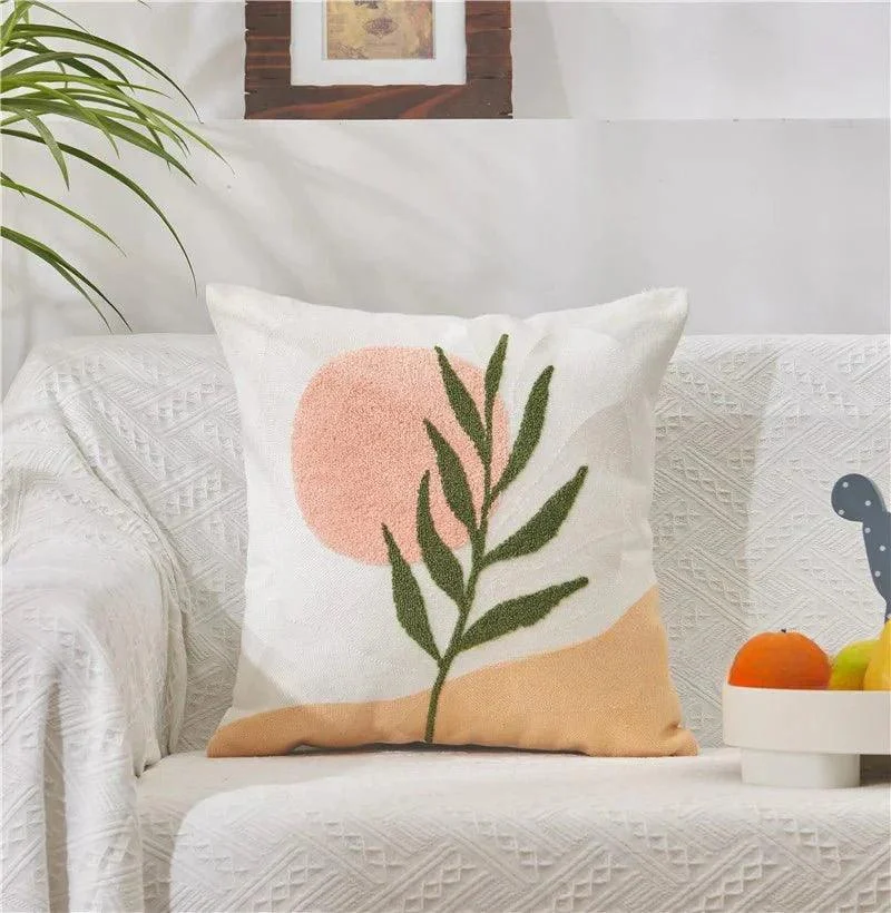 Jacquard Floral Design Cushion Cover -  - #tag1#