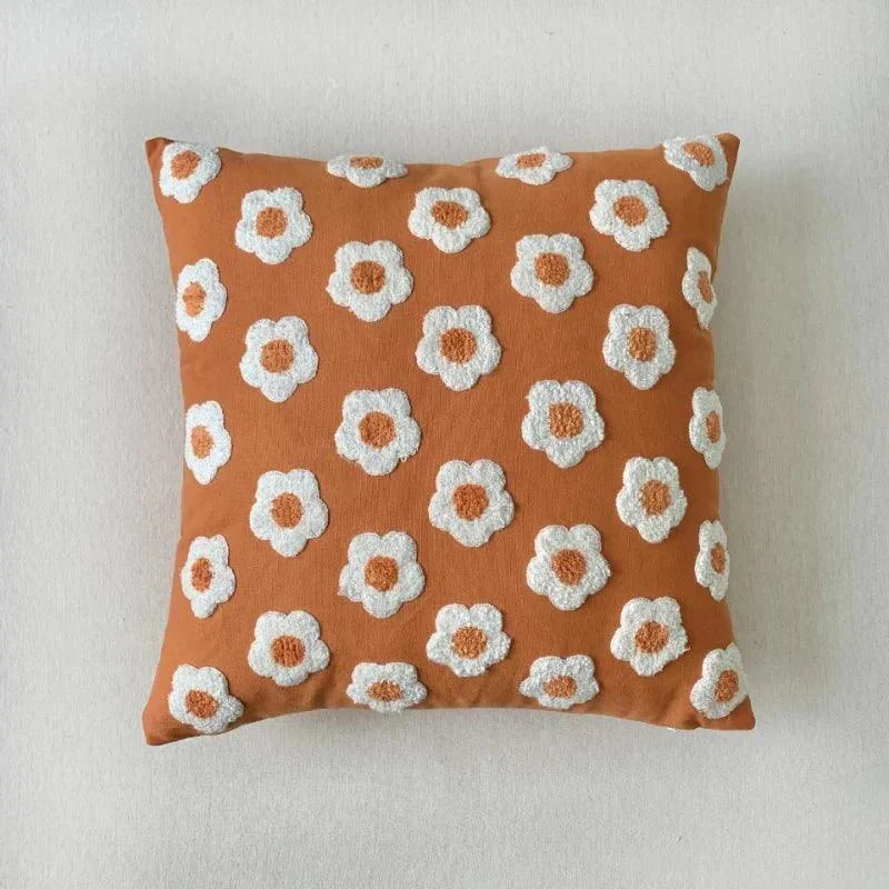 Jacquard Floral Design Cushion Cover -  - #tag1#