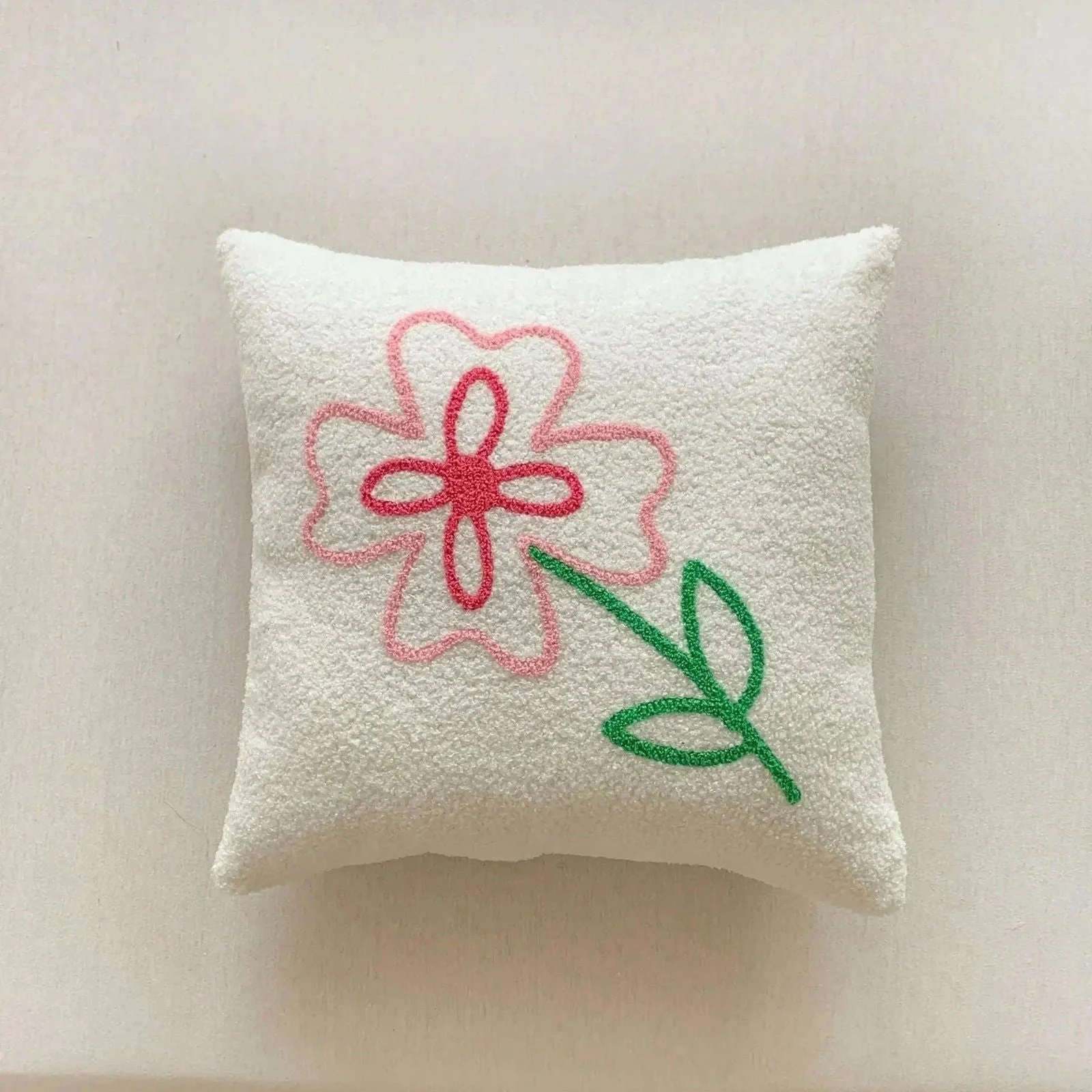 Jacquard Floral Design Cushion Cover -  - #tag1#