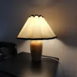 Japan Retro Wooden Table Lamp Fabric Desk Lighting Bedroom Bedside Lamp