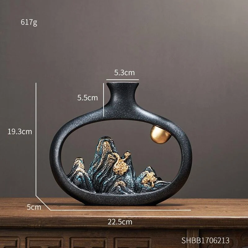 Japanese Decor Art Vase - Homeko