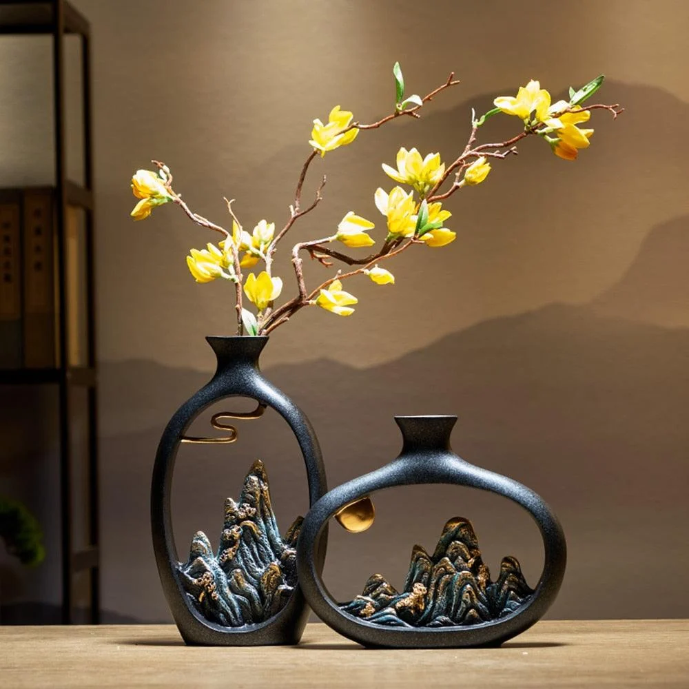 Japanese Decor Art Vase - Homeko