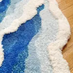 Japanese Blue Sea Tufted Rug