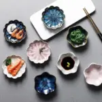 Japanese Ceramic Kiln Glazed Plate tag1