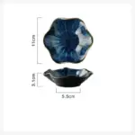 Japanese Ceramic Kiln Glazed Plate tag1