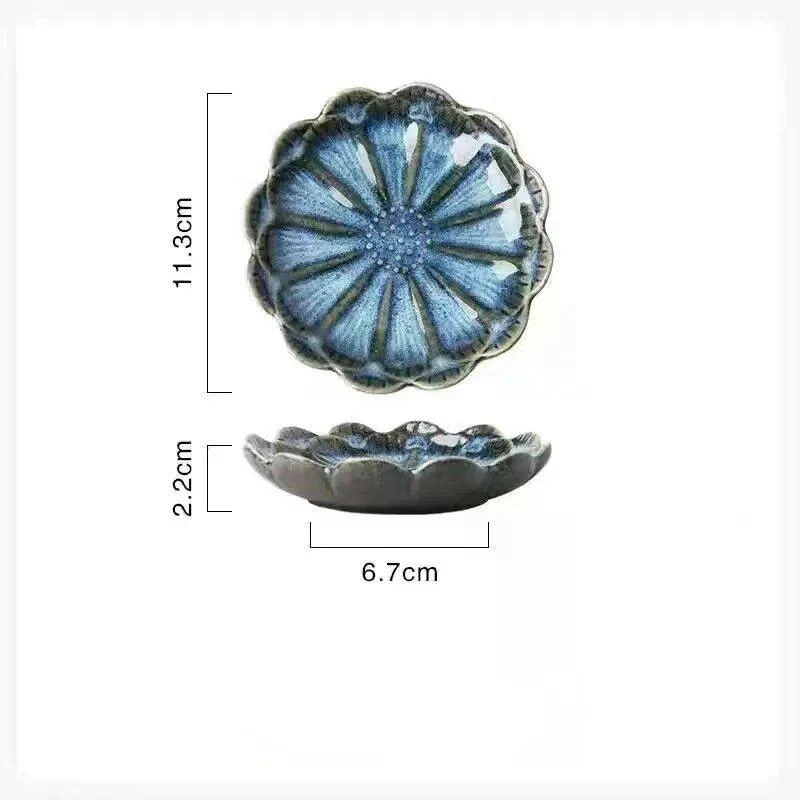 Japanese Ceramic Kiln Glazed Plate -  - #tag1#