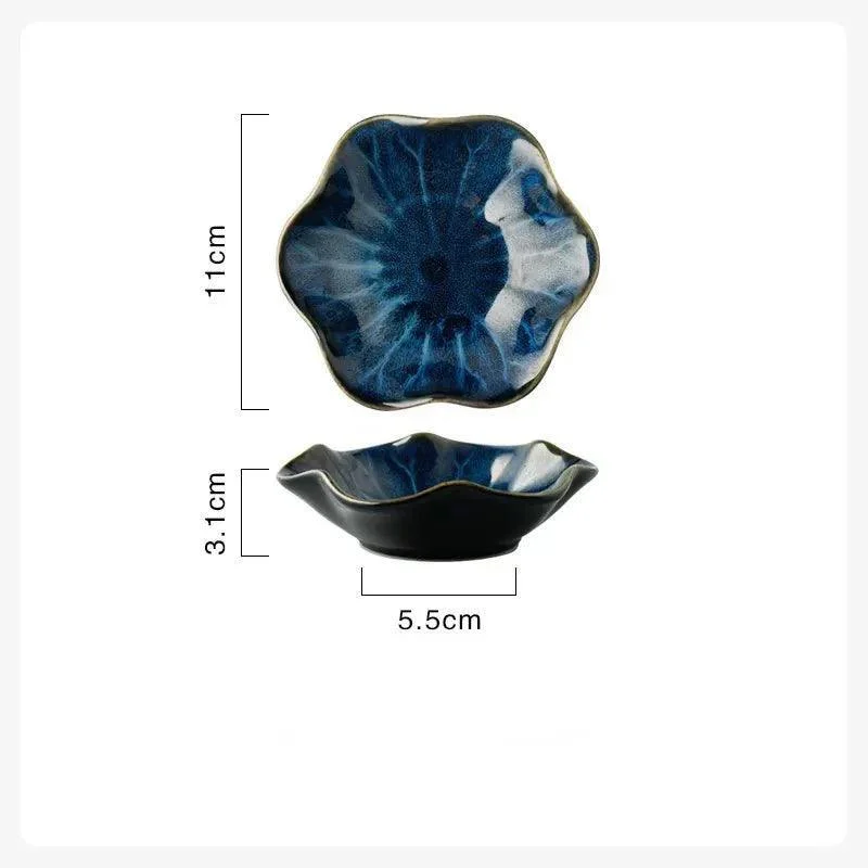 Japanese Ceramic Kiln Glazed Plate -  - #tag1#