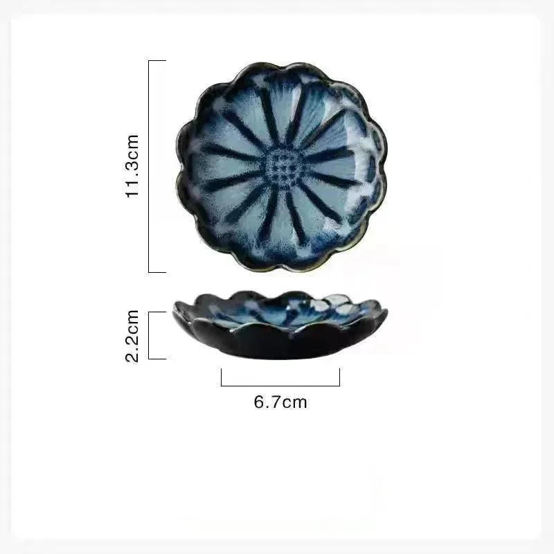 Japanese Ceramic Kiln Glazed Plate -  - #tag1#