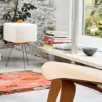 Japanese Design Square Floor Rice Lamp tag1