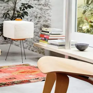 Japanese Design Square Floor Rice Lamp