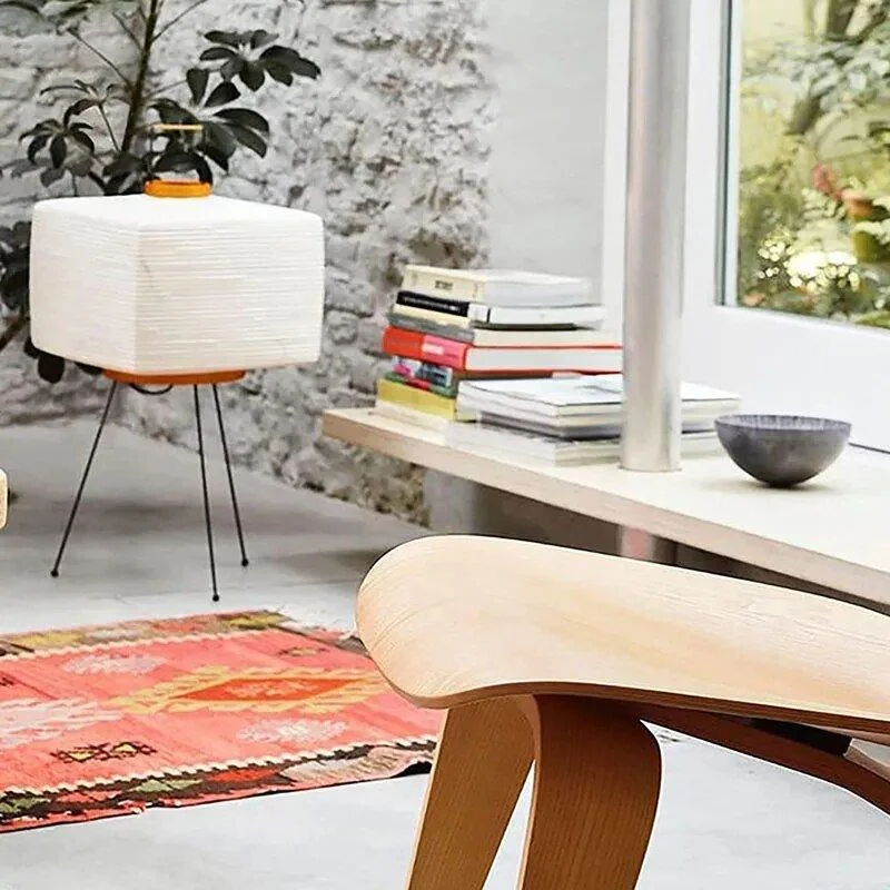 Japanese Design Square Floor Rice Lamp -  - #tag1#
