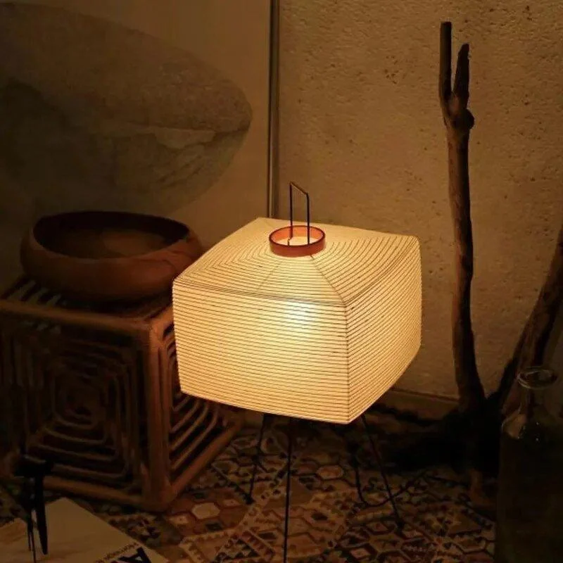 Japanese Design Square Floor Rice Lamp -  - #tag1#