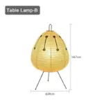 Japanese Inspired Tripod Lantern Lamp tag1