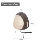 Japanese Inspired Tripod Lantern Lamp tag1