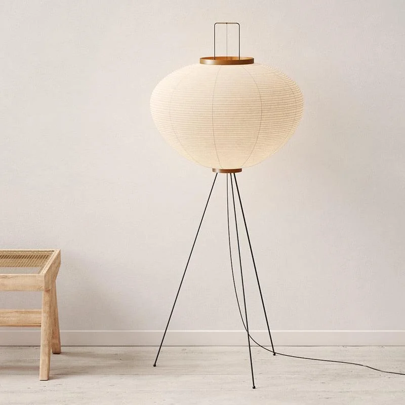 Japanese Large Floor Paper Lamp -