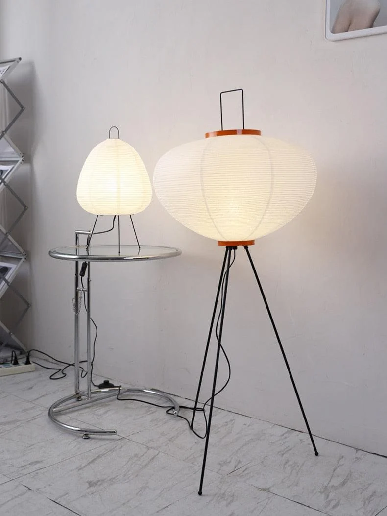 Japanese Large Floor Paper Lamp -