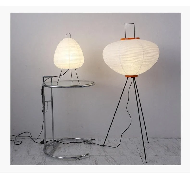 Japanese Large Floor Paper Lamp -