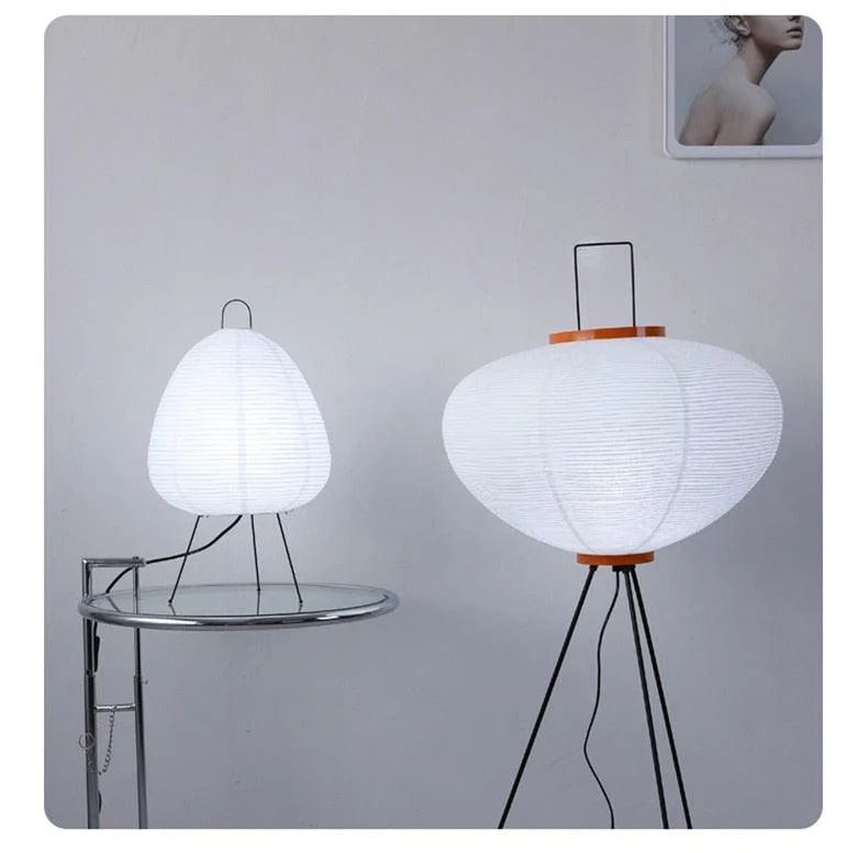 Japanese Large Floor Paper Lamp -