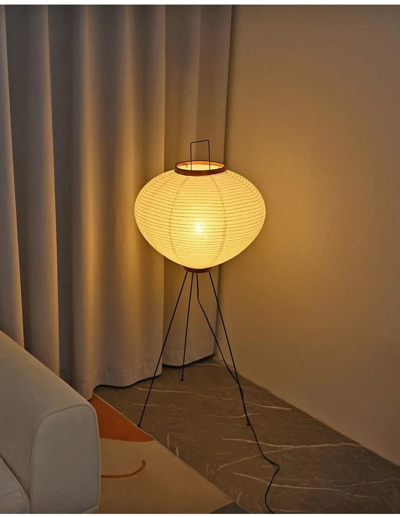 Japanese Large Floor Paper Lamp -