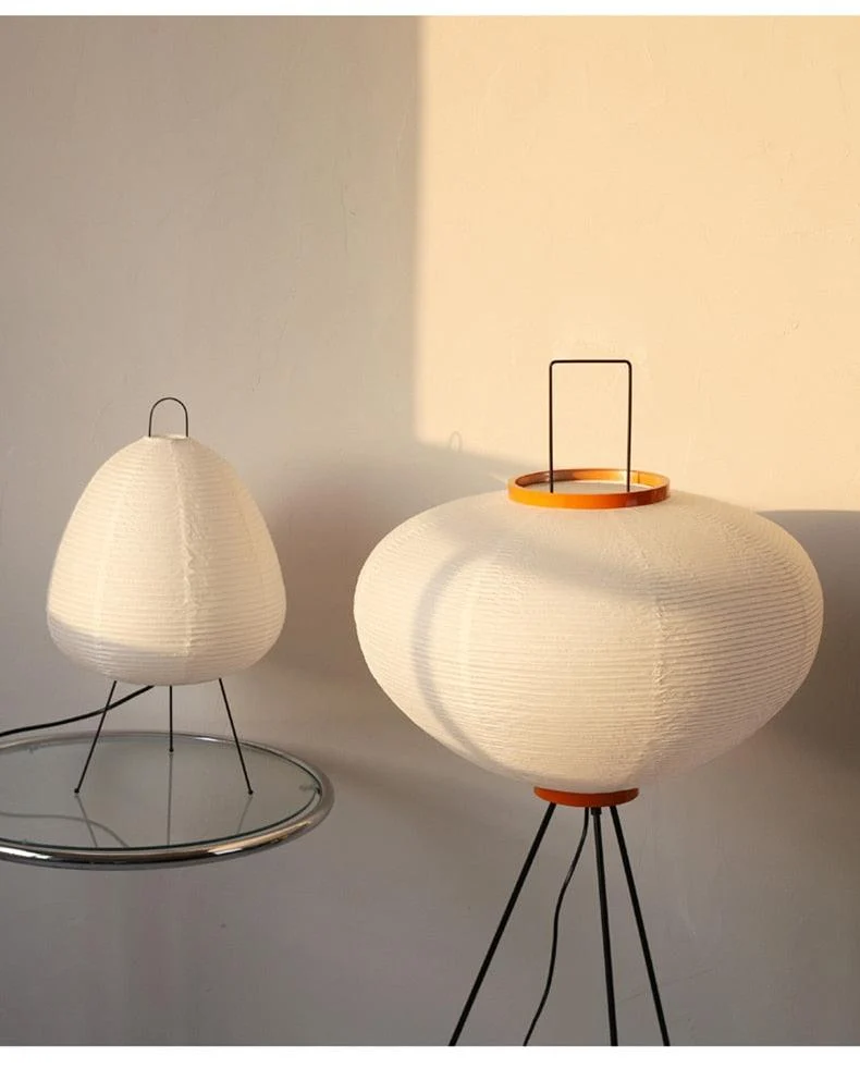 Japanese Large Floor Paper Lamp -