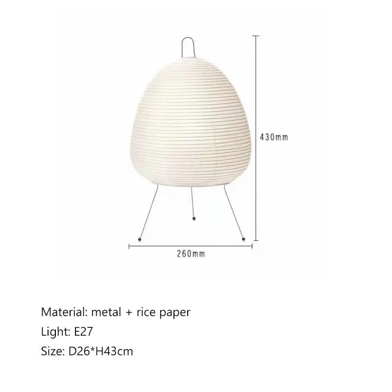 Japanese Large Floor Paper Lamp -