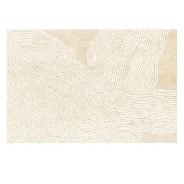 Japanese Minimal Rug Decoration Plush Fluffy Super Soft for Bedroom Non-slip -