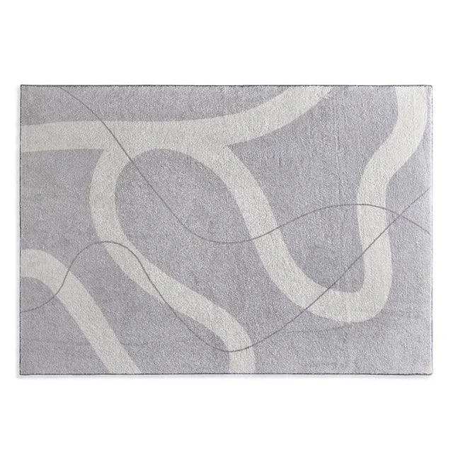 Japanese Minimal Rug Decoration Plush Fluffy Super Soft for Bedroom Non-slip -