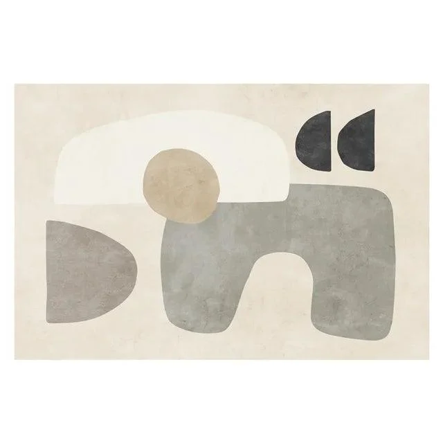Japanese Minimal Rug Decoration Plush Fluffy Super Soft for Bedroom Non-slip -