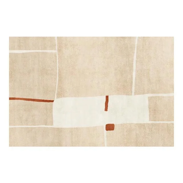 Japanese Minimal Rug Decoration Plush Fluffy Super Soft for Bedroom Non-slip -
