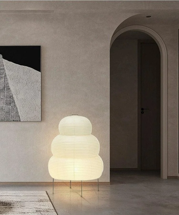 Japanese Paper Lantern Floor Lamp -