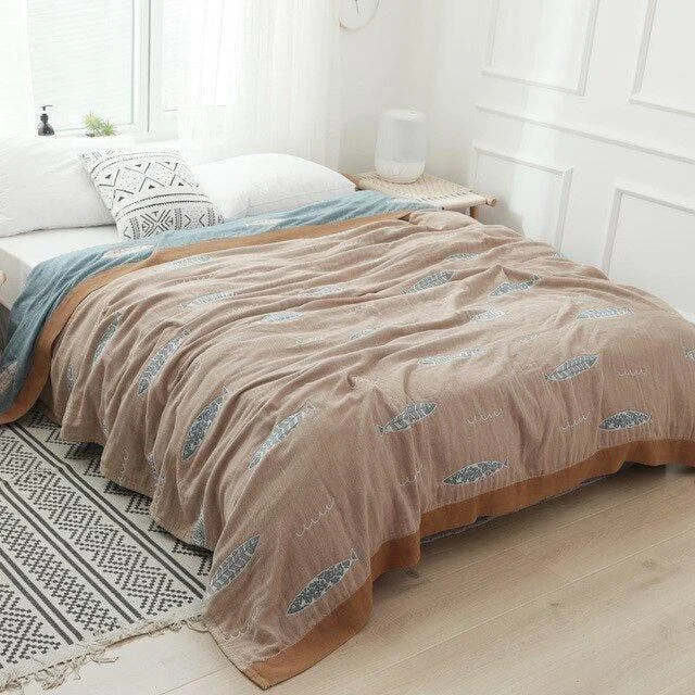 Japanese Soft Throw Blanket -  - #tag1#