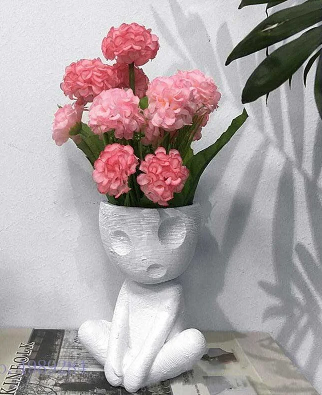 Japanese Spirited Away Resin Kodama Planter Pot for Succulents -