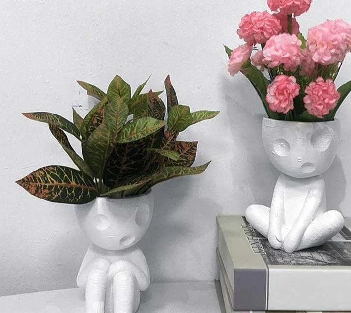 Japanese Spirited Away Resin Kodama Planter Pot for Succulents -