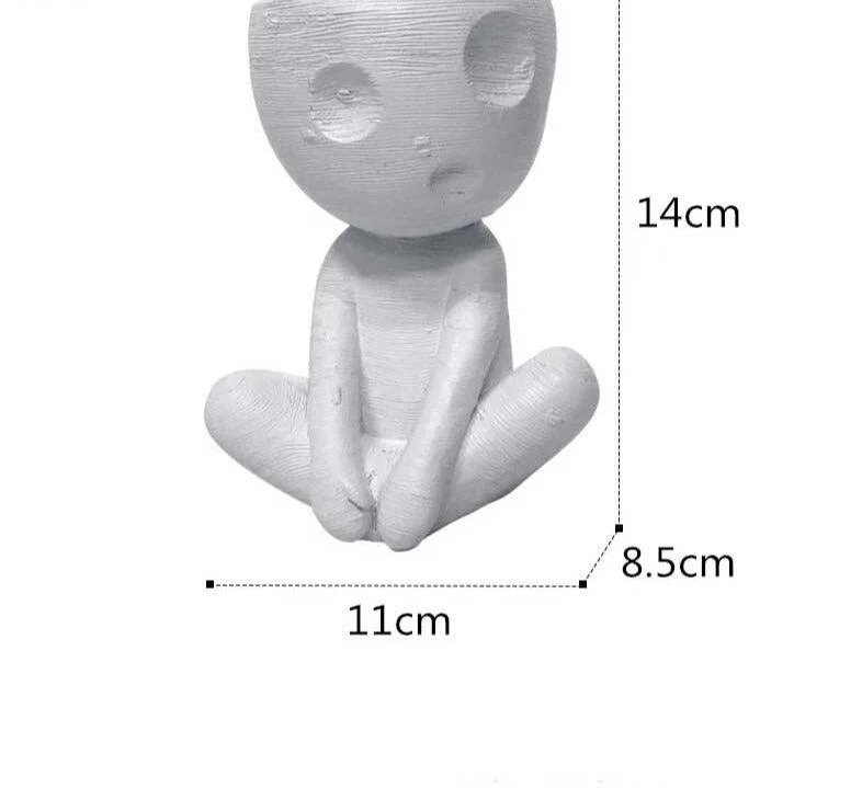 Japanese Spirited Away Resin Kodama Planter Pot for Succulents -