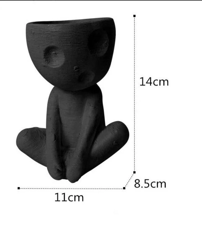 Japanese Spirited Away Resin Kodama Planter Pot for Succulents -