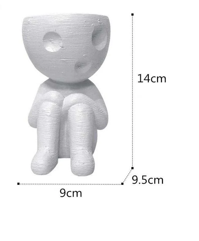 Japanese Spirited Away Resin Kodama Planter Pot for Succulents -