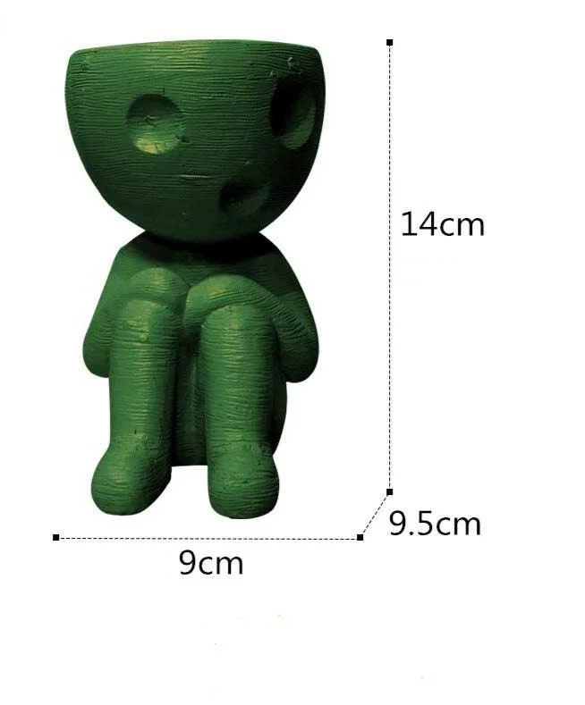 Japanese Spirited Away Resin Kodama Planter Pot for Succulents -