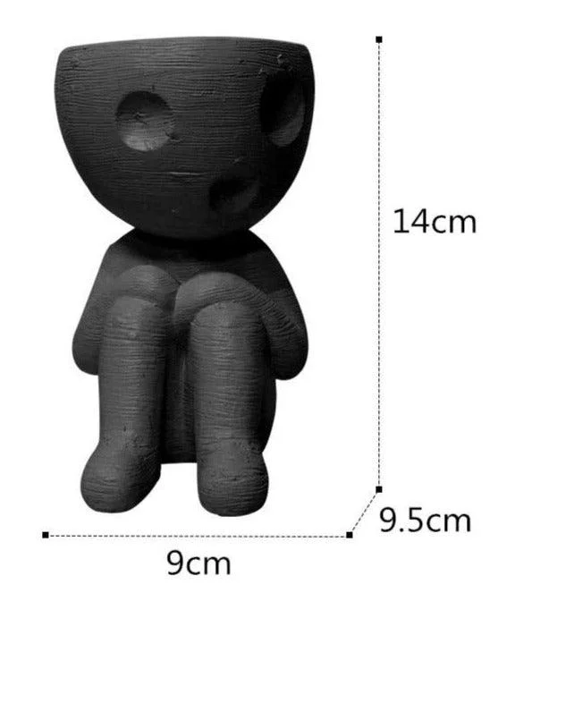 Japanese Spirited Away Resin Kodama Planter Pot for Succulents -