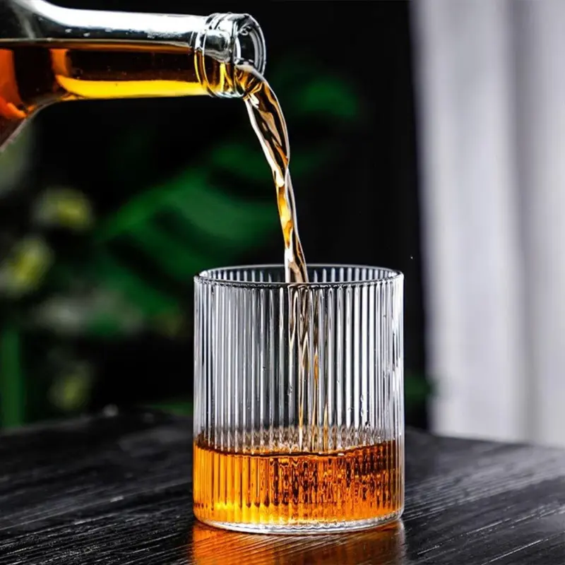 Japanese_Style_Clear_Striped_Glass_Cup_-_-_tag1_-4282303 Japanese Style Clear Striped Glass Cup tag1