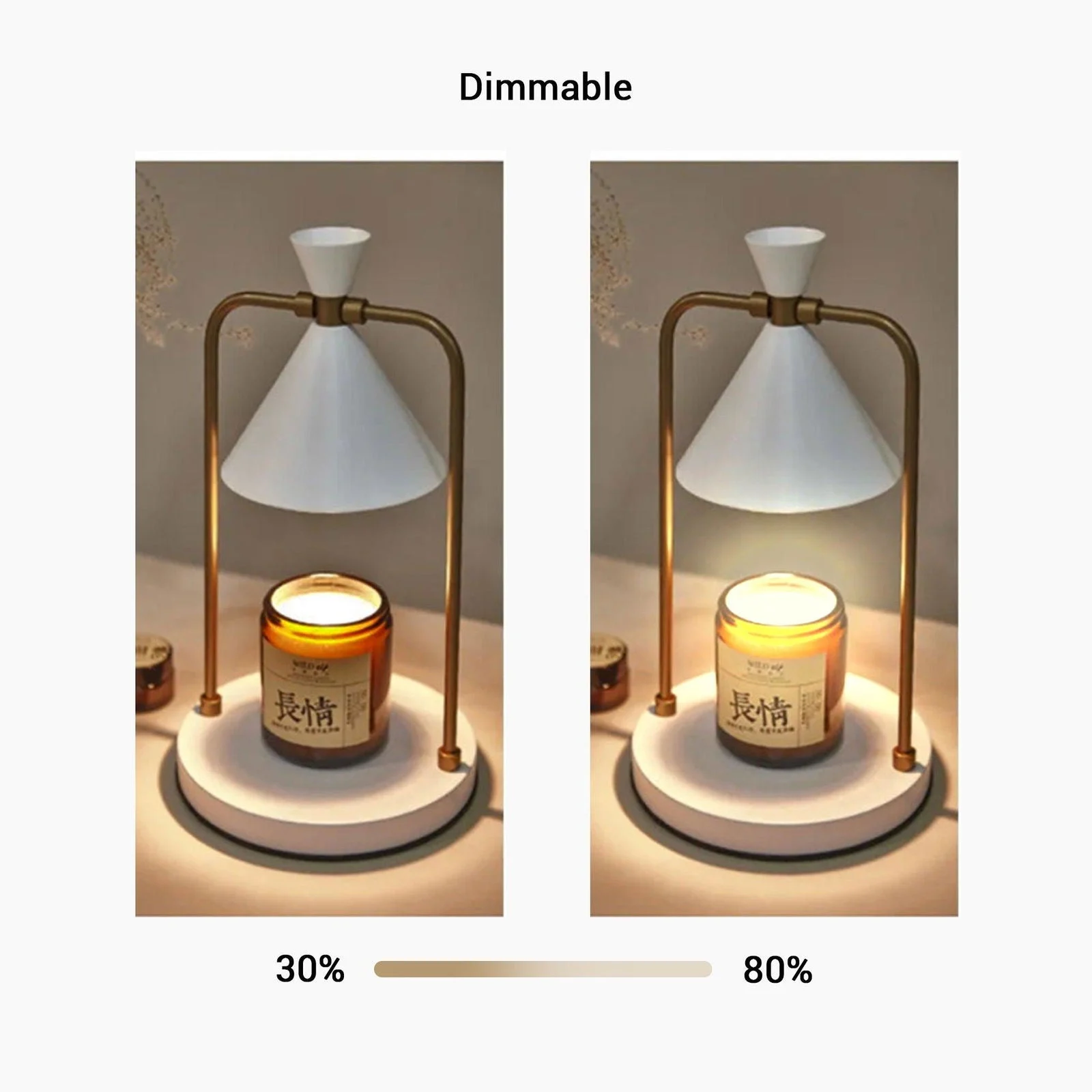 Japanese Style Dimmable Candle Warmer Lamp -