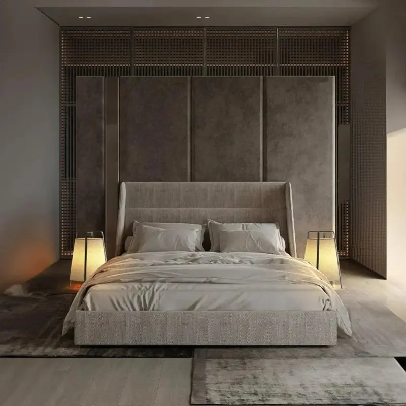 Japanese Style Fabric Floor Lamp tag1