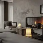 Japanese Style Fabric Floor Lamp tag1